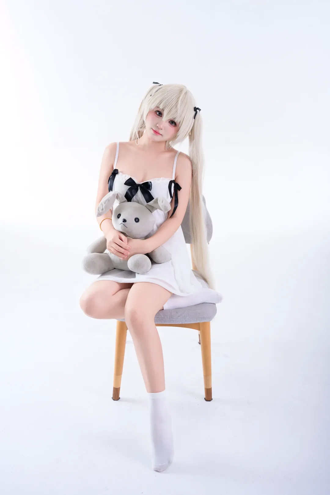 春日野穹cos, 缘之空, 二次元萌妹, 白棚摄影, 日系cosplay - 第7张