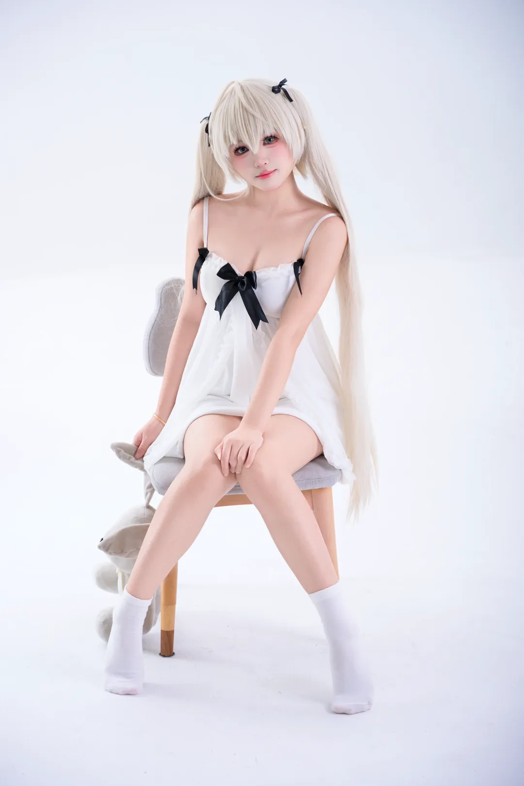 春日野穹cos, 缘之空, 二次元萌妹, 白棚摄影, 日系cosplay - 第9张