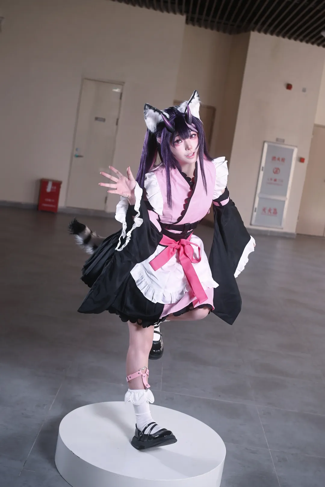 コスプレ撮影, 二次元日常, 超かぐや姫！, 獣耳メイド, 駒沢乃依 コスプレ - 1枚目