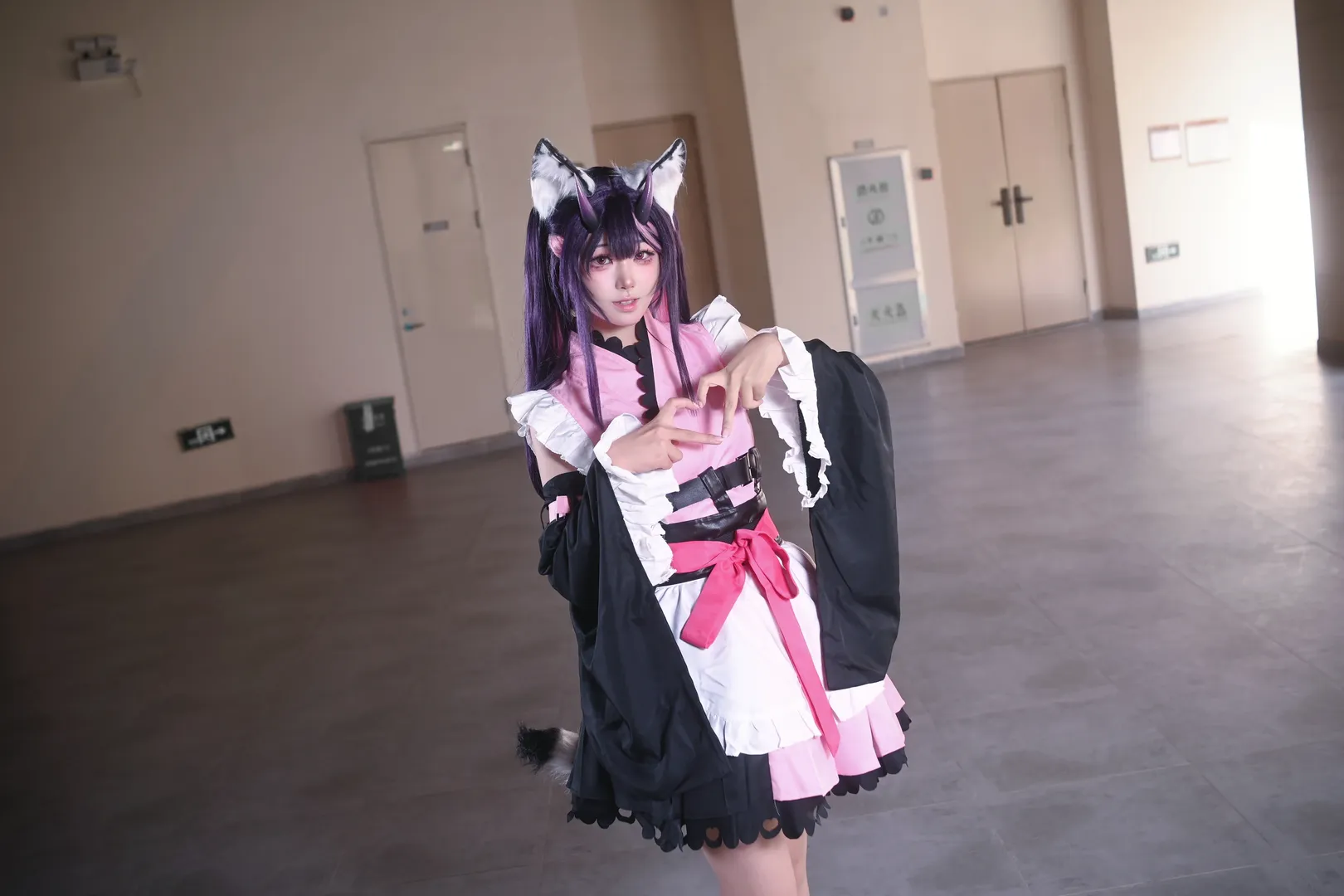 コスプレ撮影, 二次元日常, 超かぐや姫！, 獣耳メイド, 駒沢乃依 コスプレ - 4枚目