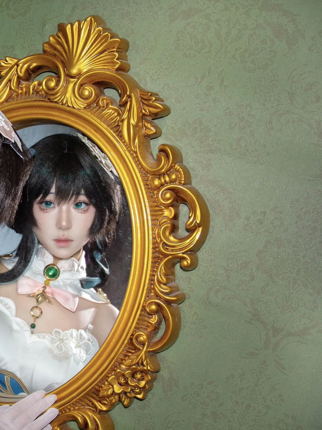 崩坏星穹铁道, 阮梅cos, cosplay妆容, 镜前自拍, 清冷氛围感