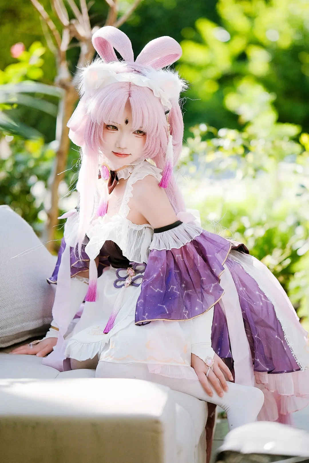 Convention photos, Firefly ACG Expo, Honkai: Star Rail, Fu Xuan cosplay, Outdoor portrait