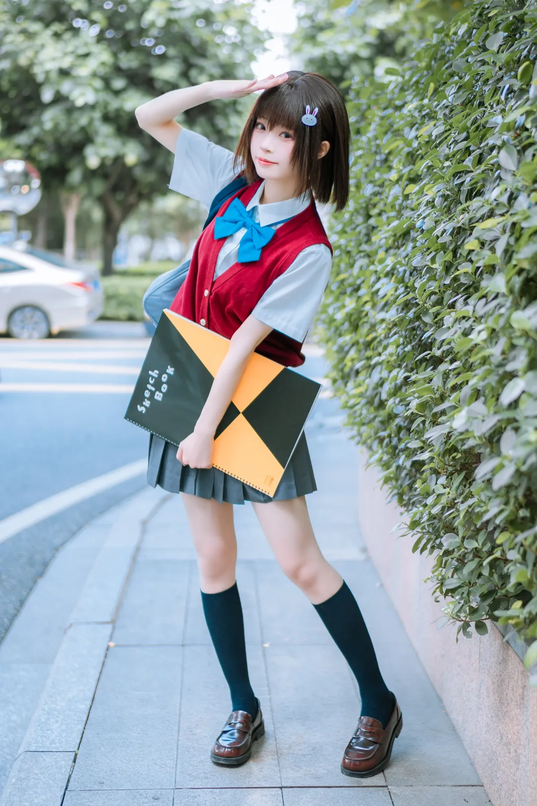 cosplay日常, 校园风摄影, 宇佐美瑞希cos, 这个美术社大有问题, JK制服出片 - 第1张