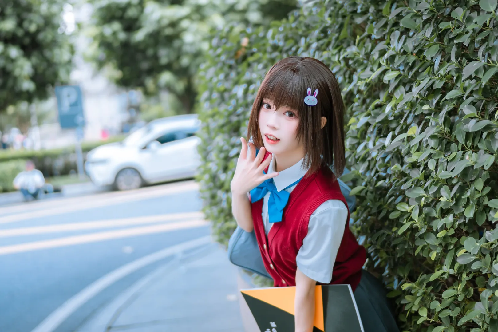 cosplay日常, 校园风摄影, 宇佐美瑞希cos, 这个美术社大有问题, JK制服出片 - 第3张