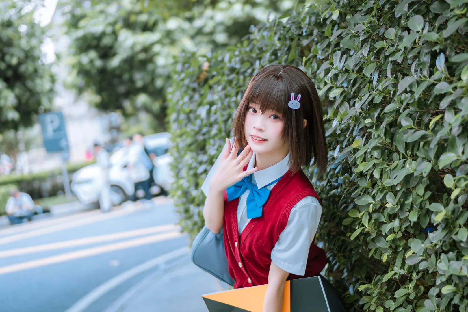 cosplay日常, 校园风摄影, 宇佐美瑞希cos, 这个美术社大有问题, JK制服出片 - 第5张