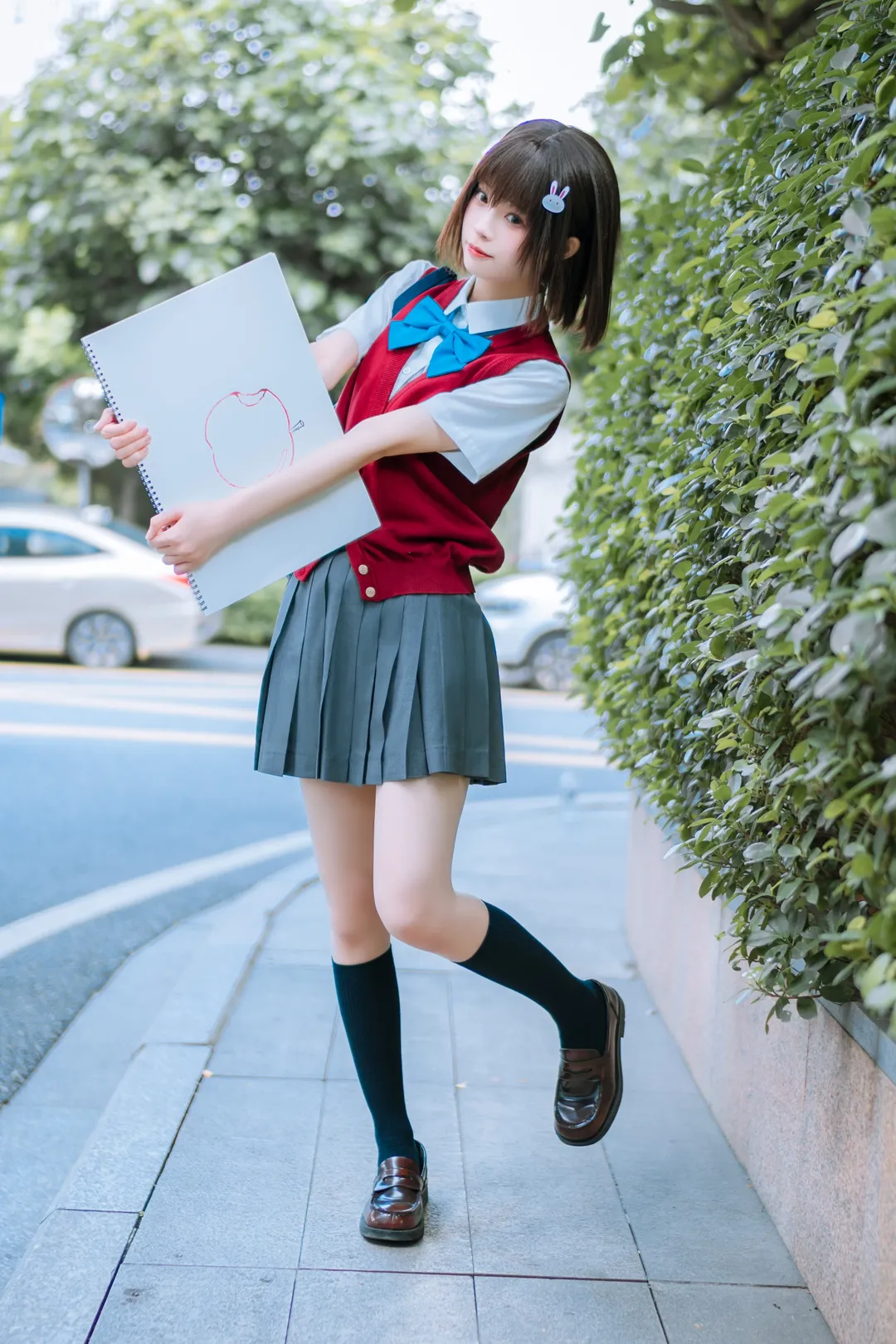 cosplay日常, 校园风摄影, 宇佐美瑞希cos, 这个美术社大有问题, JK制服出片 - 第7张