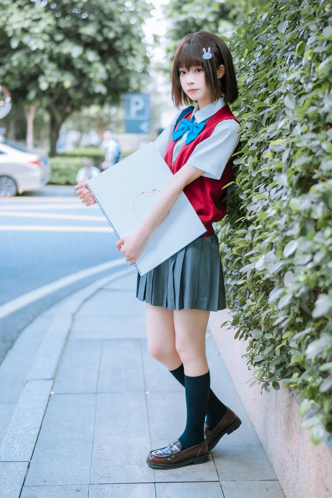 cosplay日常, 校园风摄影, 宇佐美瑞希cos, 这个美术社大有问题, JK制服出片 - 第8张