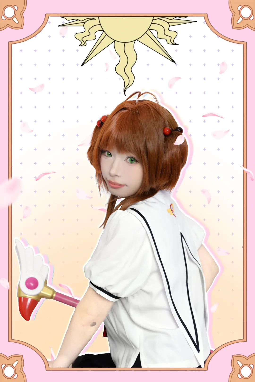 魔法少女, 二次元cosplay, 木之本櫻cos, 魔卡少女櫻, 友枝小學制服 - 第3張