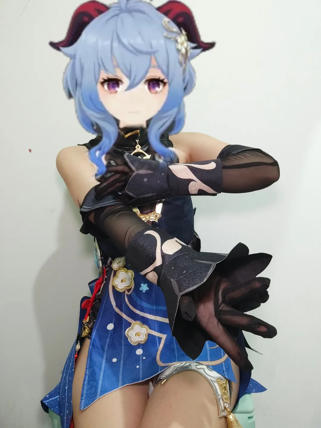 原神, 甘雨cos, 二次元穿搭, cosplay試衣, 玄玉瑤芳