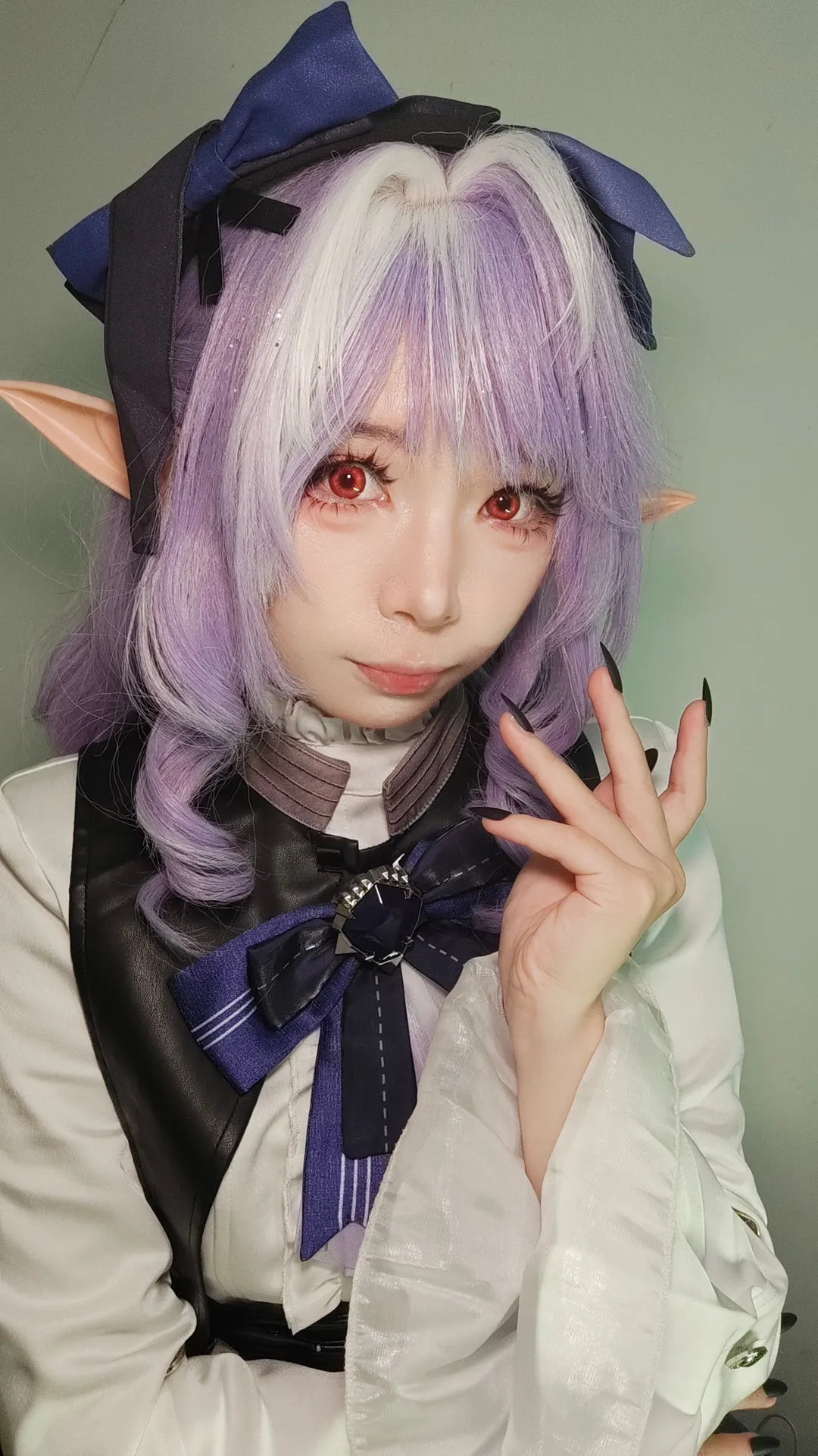 绝区零, 薇薇安cos, 精灵耳cosplay, 紫发cos, 反舌鸟