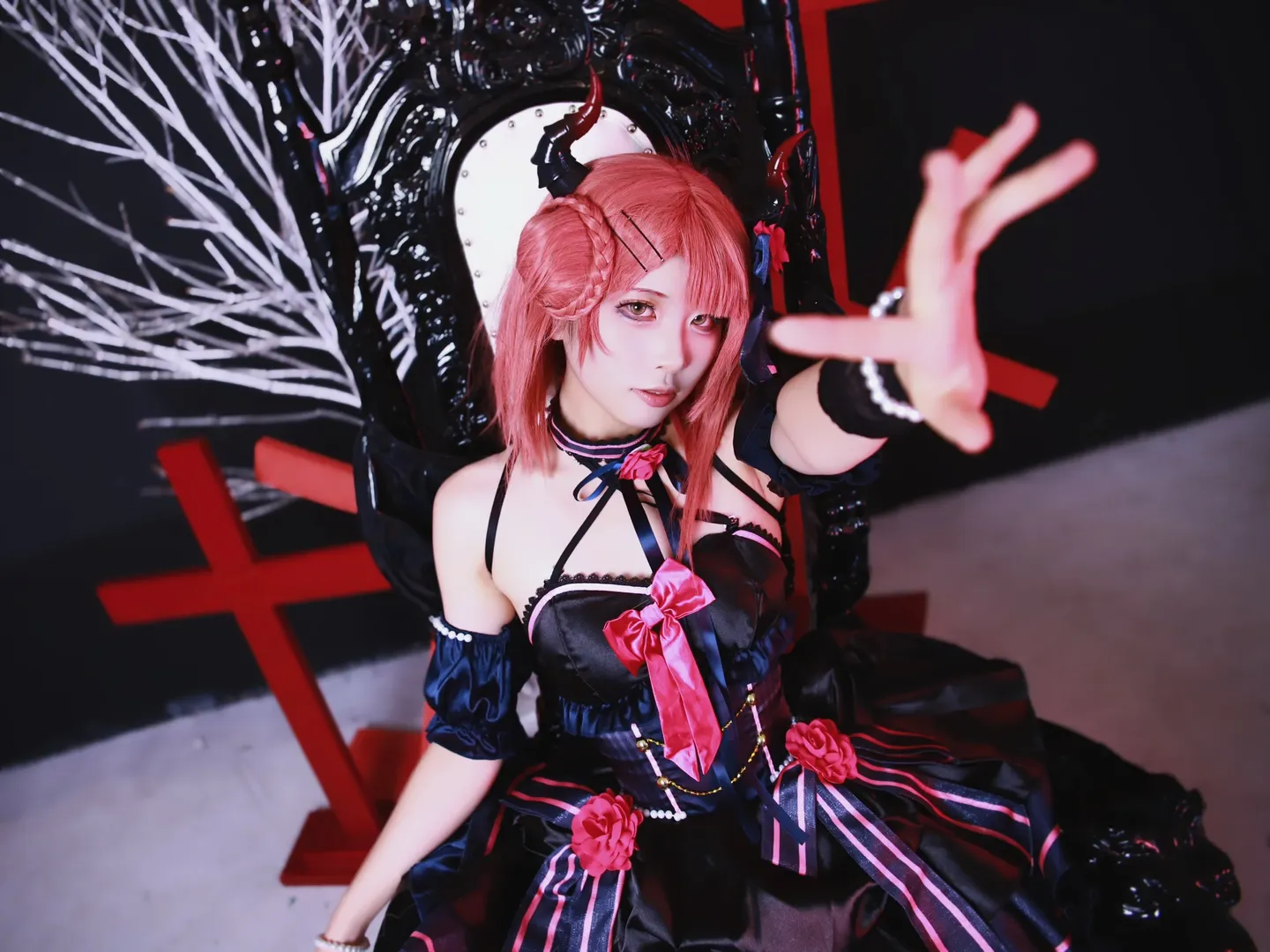 哥特风cos, 上原步梦cos, 虹咲学园偶像同好会, LoveLive cosplay, 恶魔造型cos