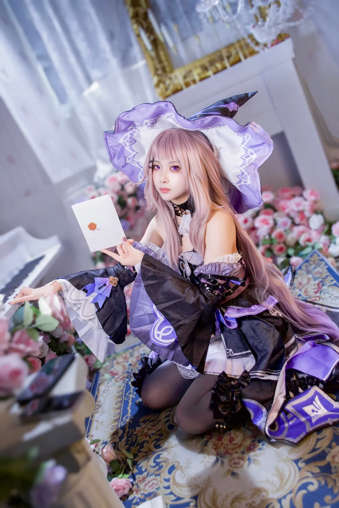 二次元攝影, 崩壞星穹鐵道, 大黑塔cos, cosplay正片, 魔女穿搭