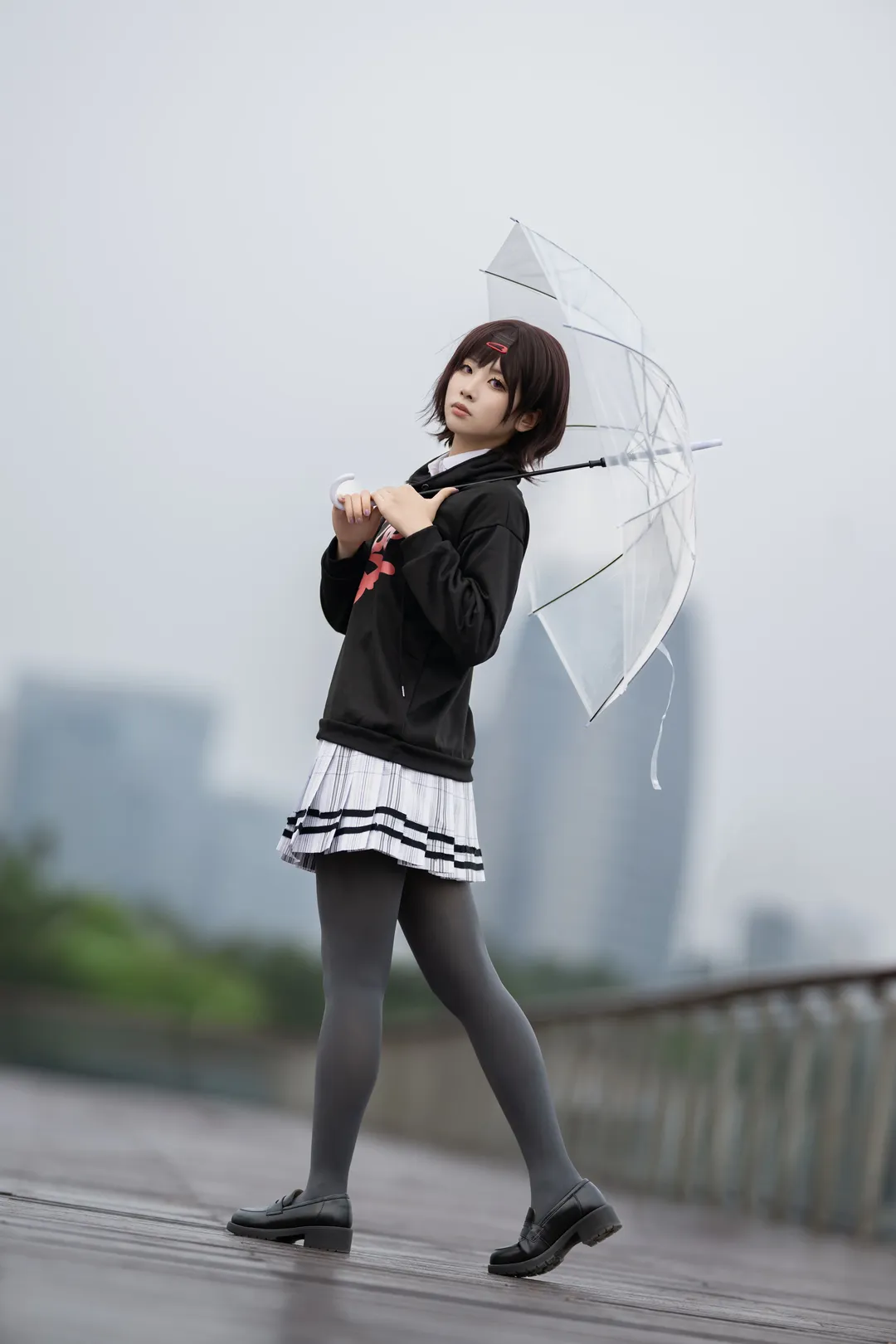 cosplay穿搭, 樋口円香cos, 偶像大师闪耀色彩, noctchill, 外拍写真 - 第1张