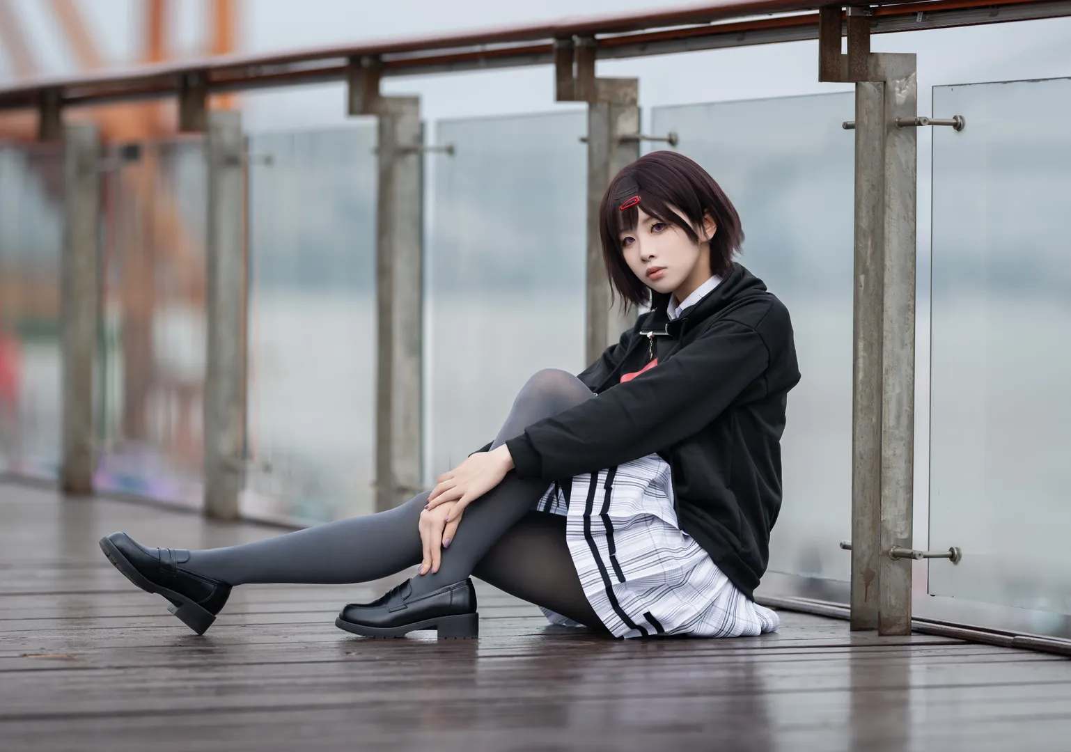 cosplay穿搭, 樋口円香cos, 偶像大师闪耀色彩, noctchill, 外拍写真 - 第3张