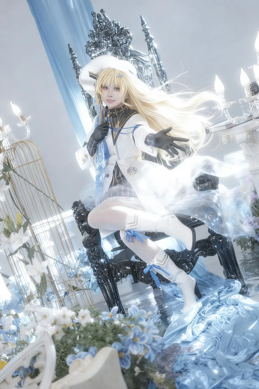 菲比cos, 鸣潮, cosplay正片, 实景棚拍, 白丝穿搭 - 第2张