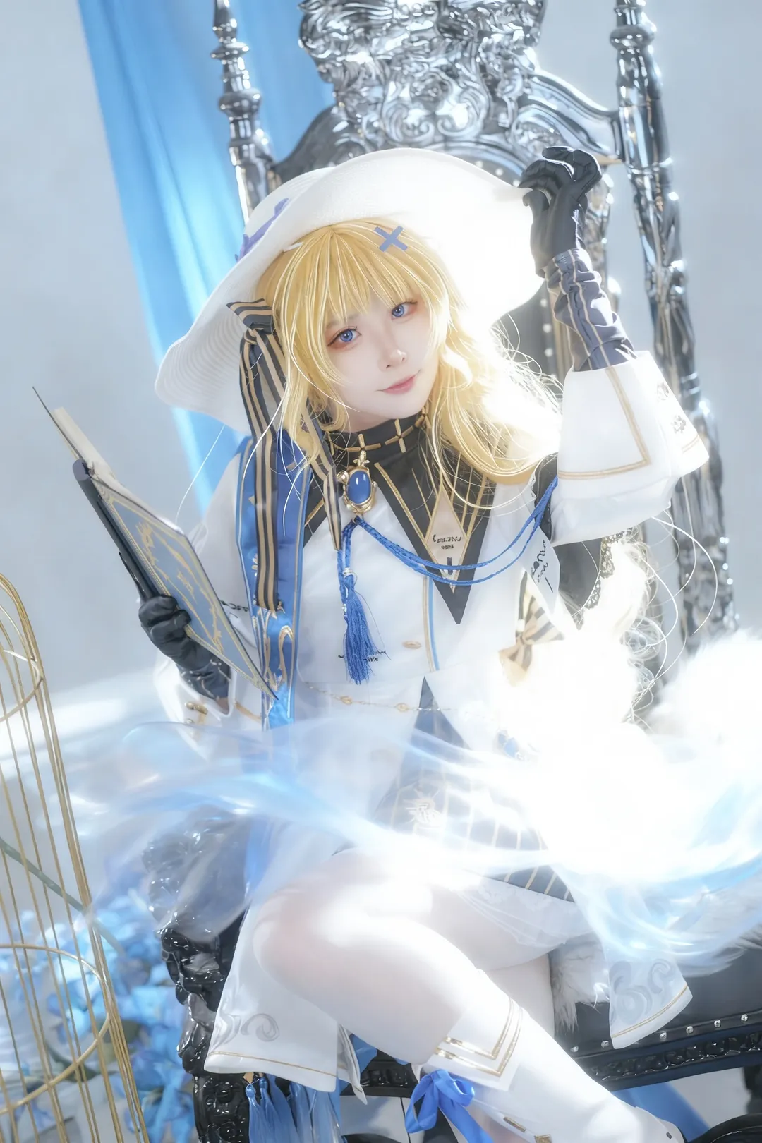 菲比cos, 鸣潮, cosplay正片, 实景棚拍, 白丝穿搭 - 第3张