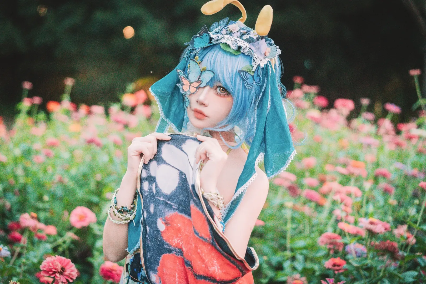 cosplay, 东方Project, 爱塔妮缇拉尔瓦cos, 蝴蝶, 园博苑