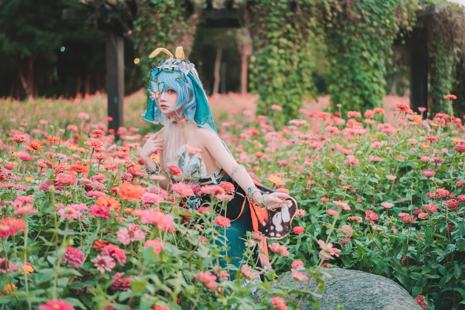cosplay, 东方Project, 爱塔妮缇拉尔瓦cos, 蝴蝶, 园博苑 - 第3张