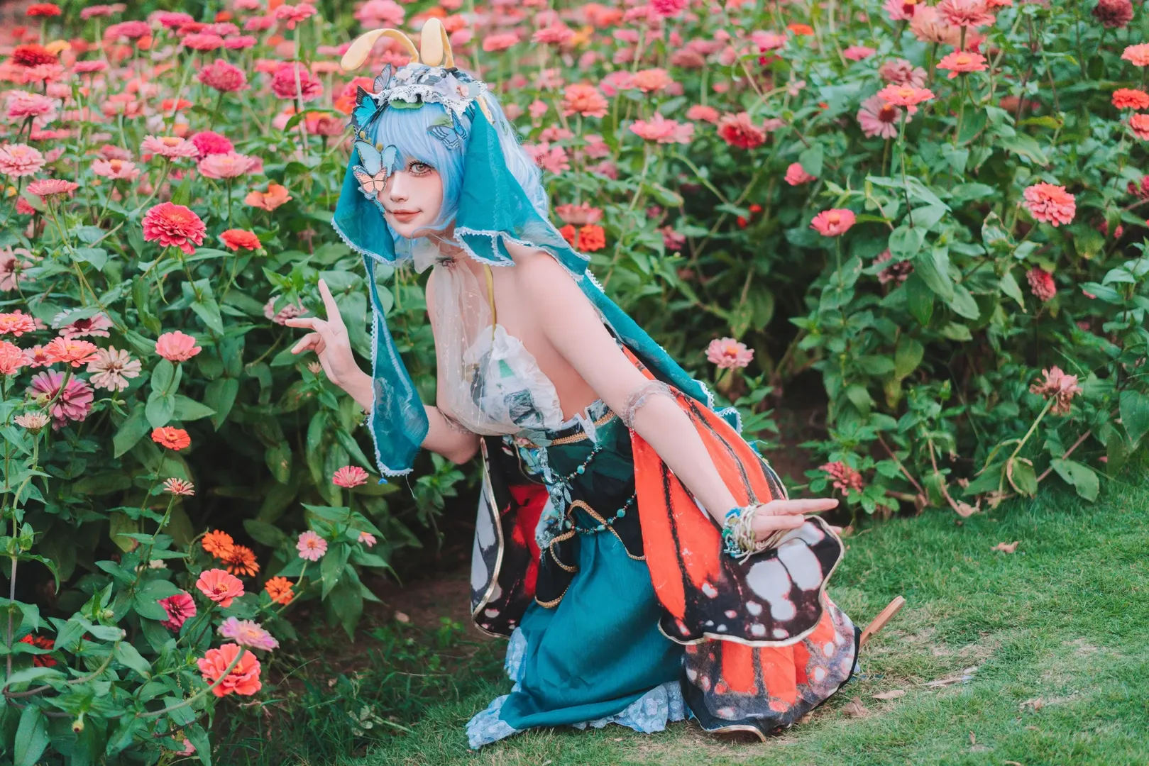 cosplay, 东方Project, 爱塔妮缇拉尔瓦cos, 蝴蝶, 园博苑 - 第5张