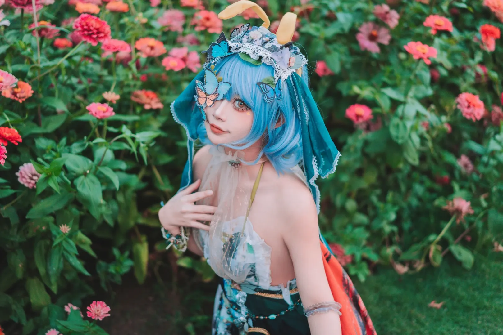 cosplay, 东方Project, 爱塔妮缇拉尔瓦cos, 蝴蝶, 园博苑 - 第6张