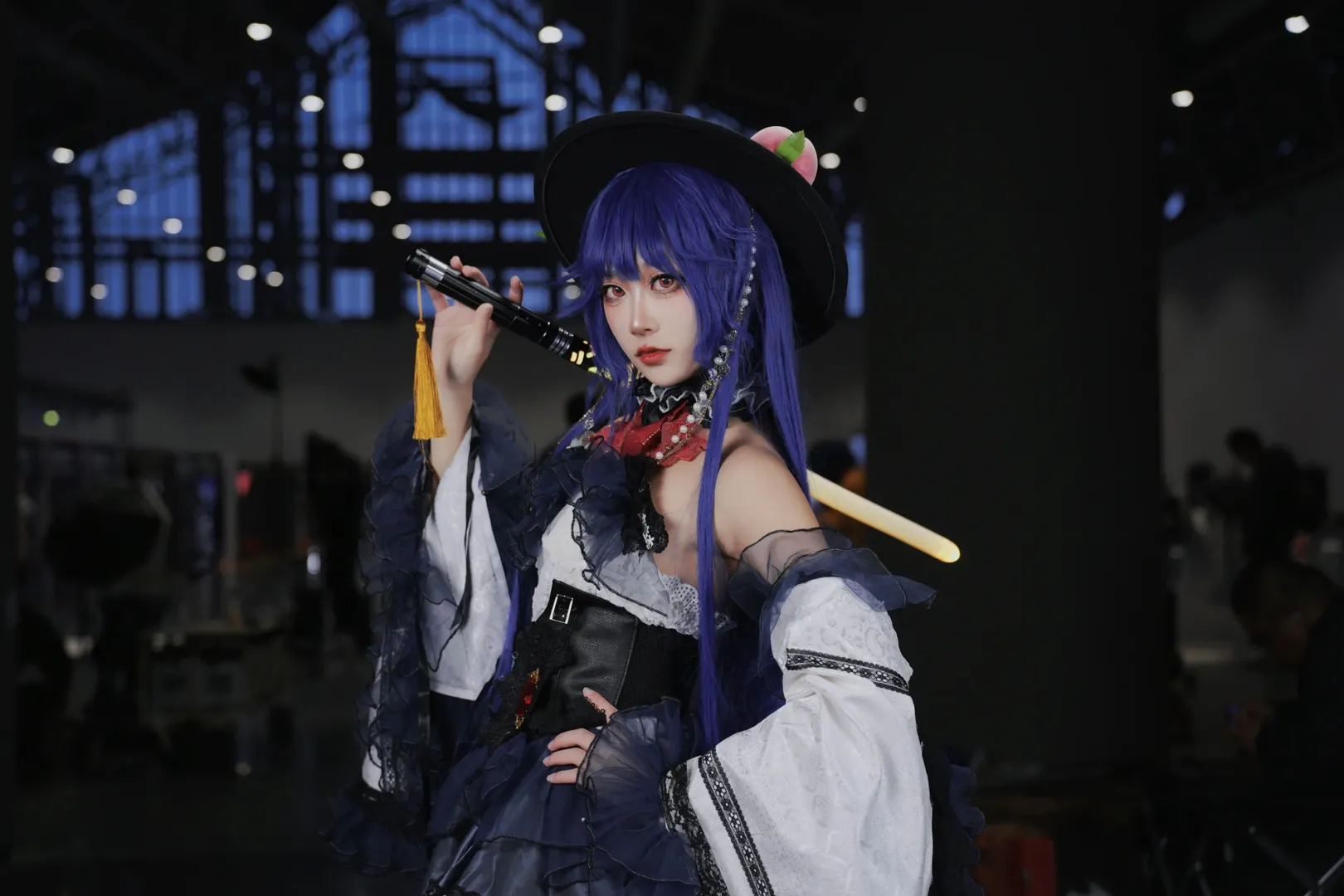 二次元少女, 东方Project, 漫展场照, 比那名居天子cos, cosplay摄影 - 第4张