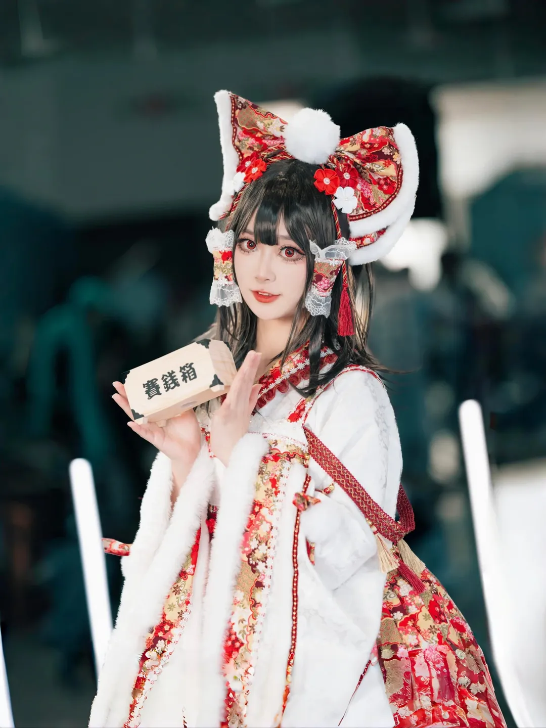 Reimu Hakurei Cosplay, Touhou Project, Anime convention, Shrine maiden cosplay, ACG Renaissance - Image 1