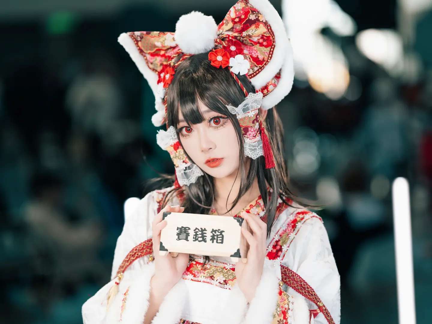 Reimu Hakurei Cosplay, Touhou Project, Anime convention, Shrine maiden cosplay, ACG Renaissance - Image 7