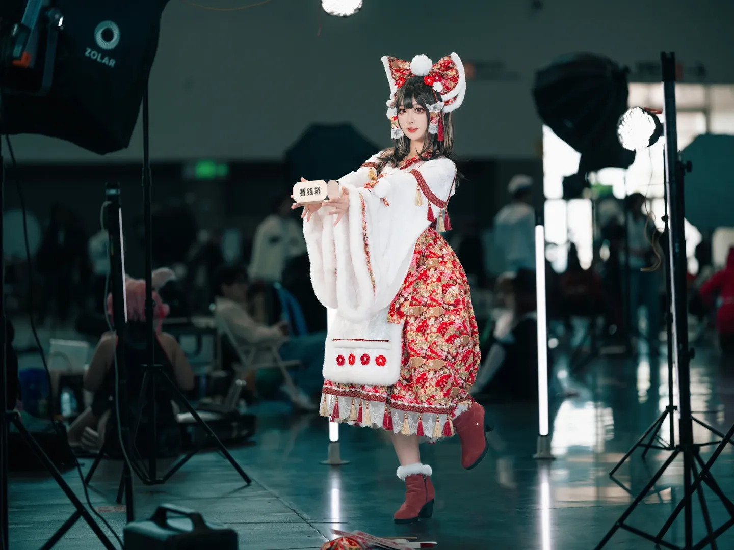 Reimu Hakurei Cosplay, Touhou Project, Anime convention, Shrine maiden cosplay, ACG Renaissance - Image 9