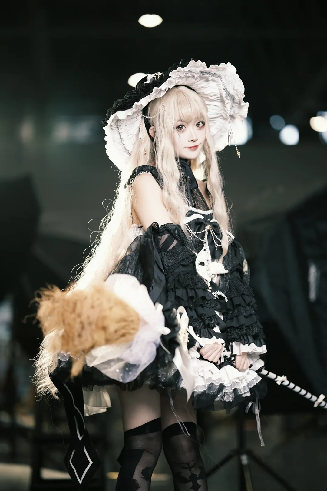 魔理沙cos, 东方Project, Lolita风格, 漫展场照, 黑白魔女 - 第2张