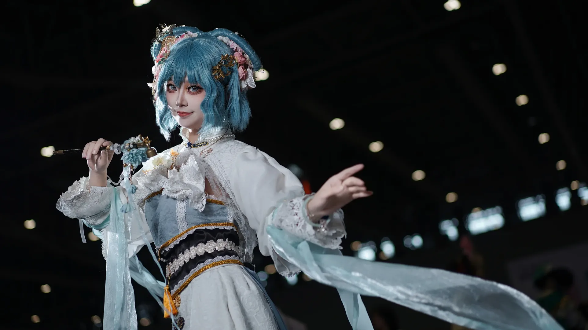 東方Project, 霍青娥コスプレ, アニメイベントのポーズ参考, 中国仙侠コスプレ, ロングパイプの撮影ポーズ - 14枚目
