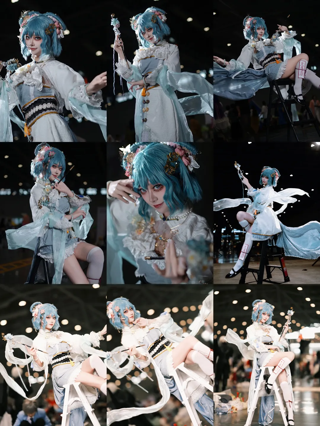 東方Project, 霍青娥コスプレ, アニメイベントのポーズ参考, 中国仙侠コスプレ, ロングパイプの撮影ポーズ - 2枚目