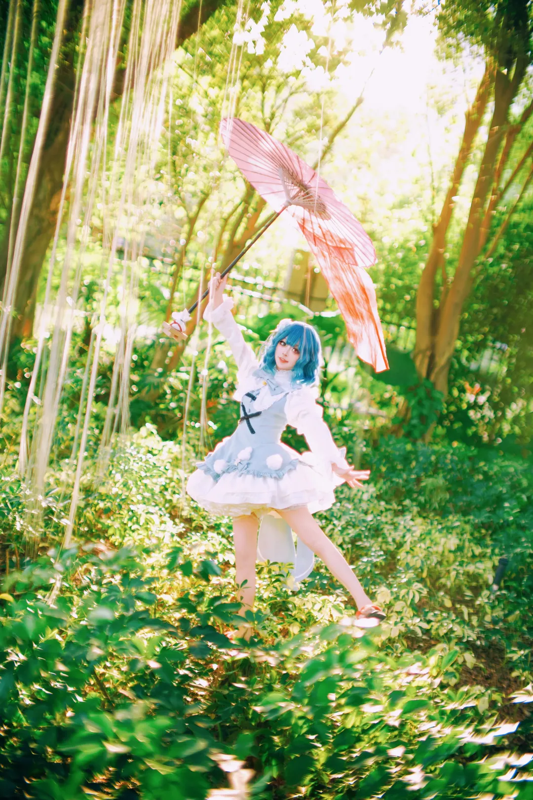東方Project, 多々良小傘コスプレ, 幻想的な撮影, 林間ロケ, 逆光ポートレート