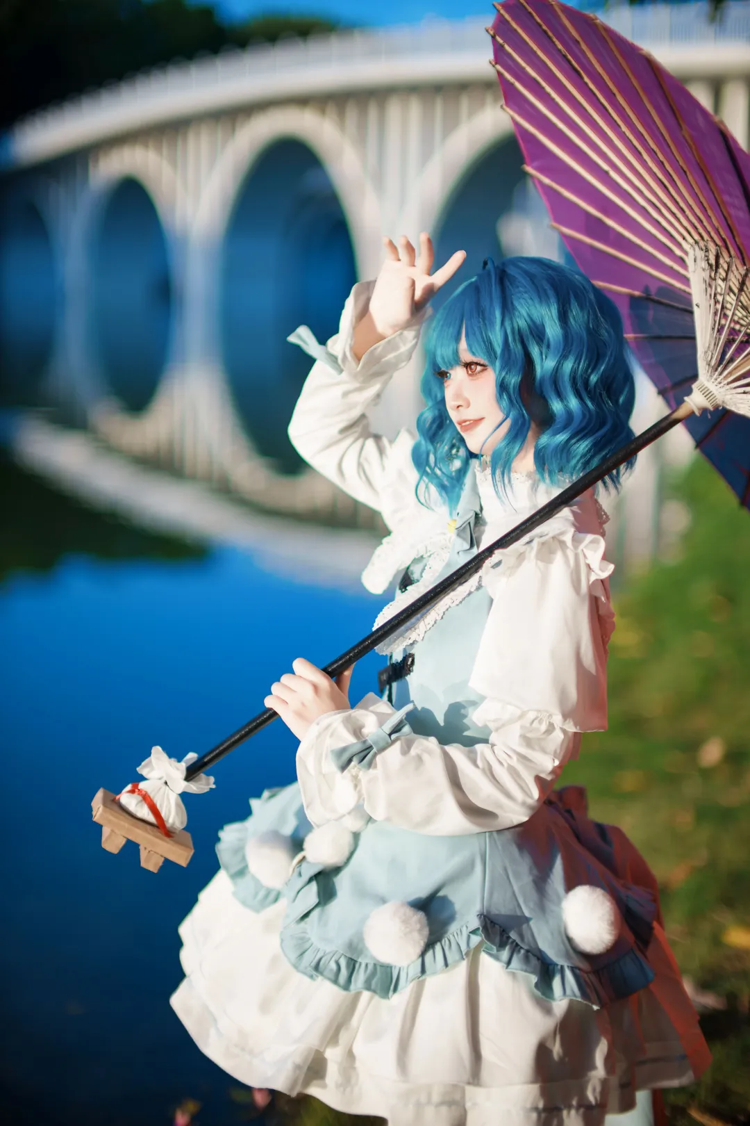 东方project, 多多良小伞cos, cosplay摄影, 户外人像, 纸伞道具 - 第1张