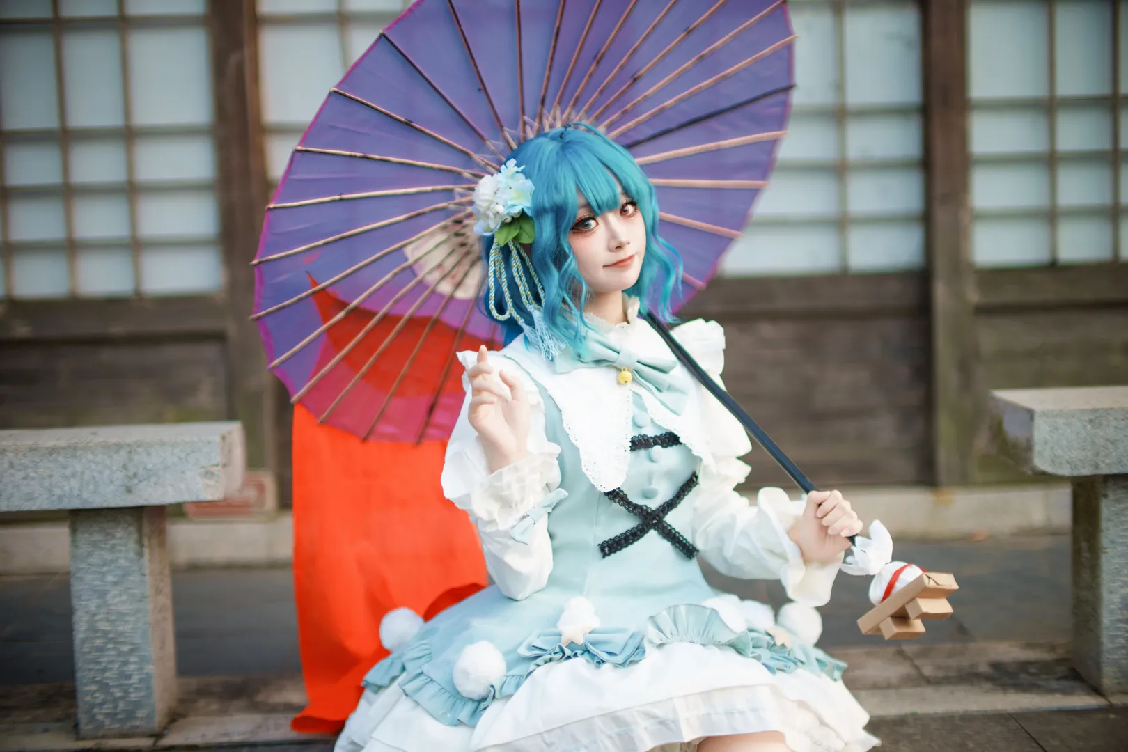 東方Project, 多々良小傘コスプレ, コスプレ撮影, 二次元ファッション, 油紙傘の小道具 - 9枚目