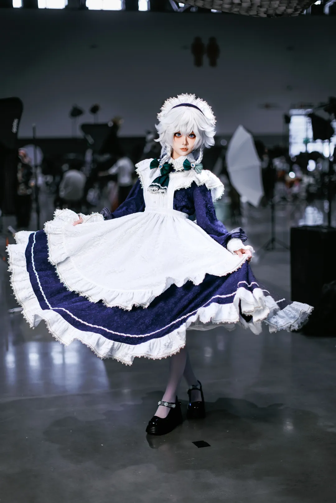 东方project, 动作参考, 十六夜咲夜cos, 漫展拍照姿势, cosplay女仆 - 第8张