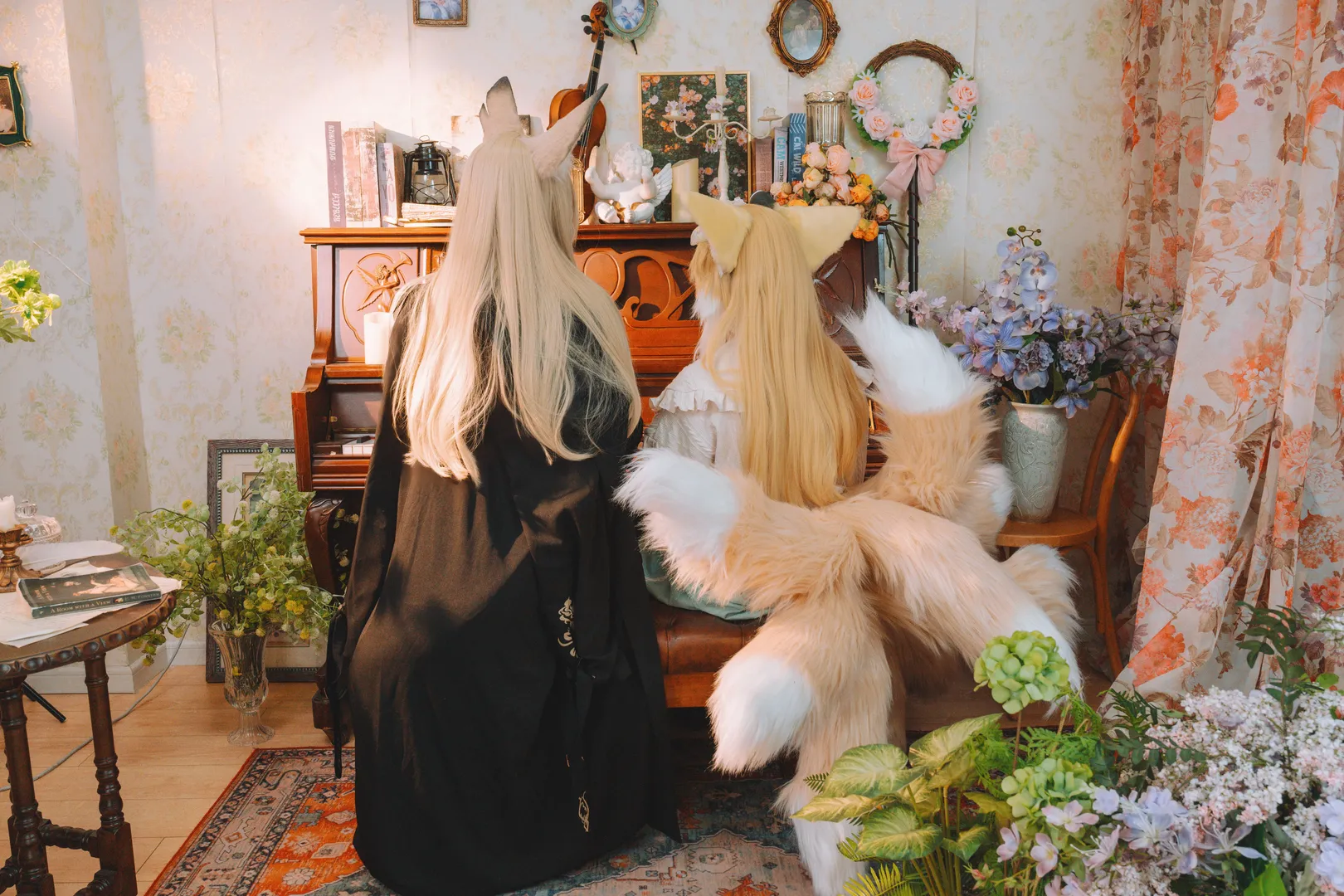 明日方舟, 铃兰cos, 复古风摄影, 兽娘cosplay, 忍冬cos - 第2张