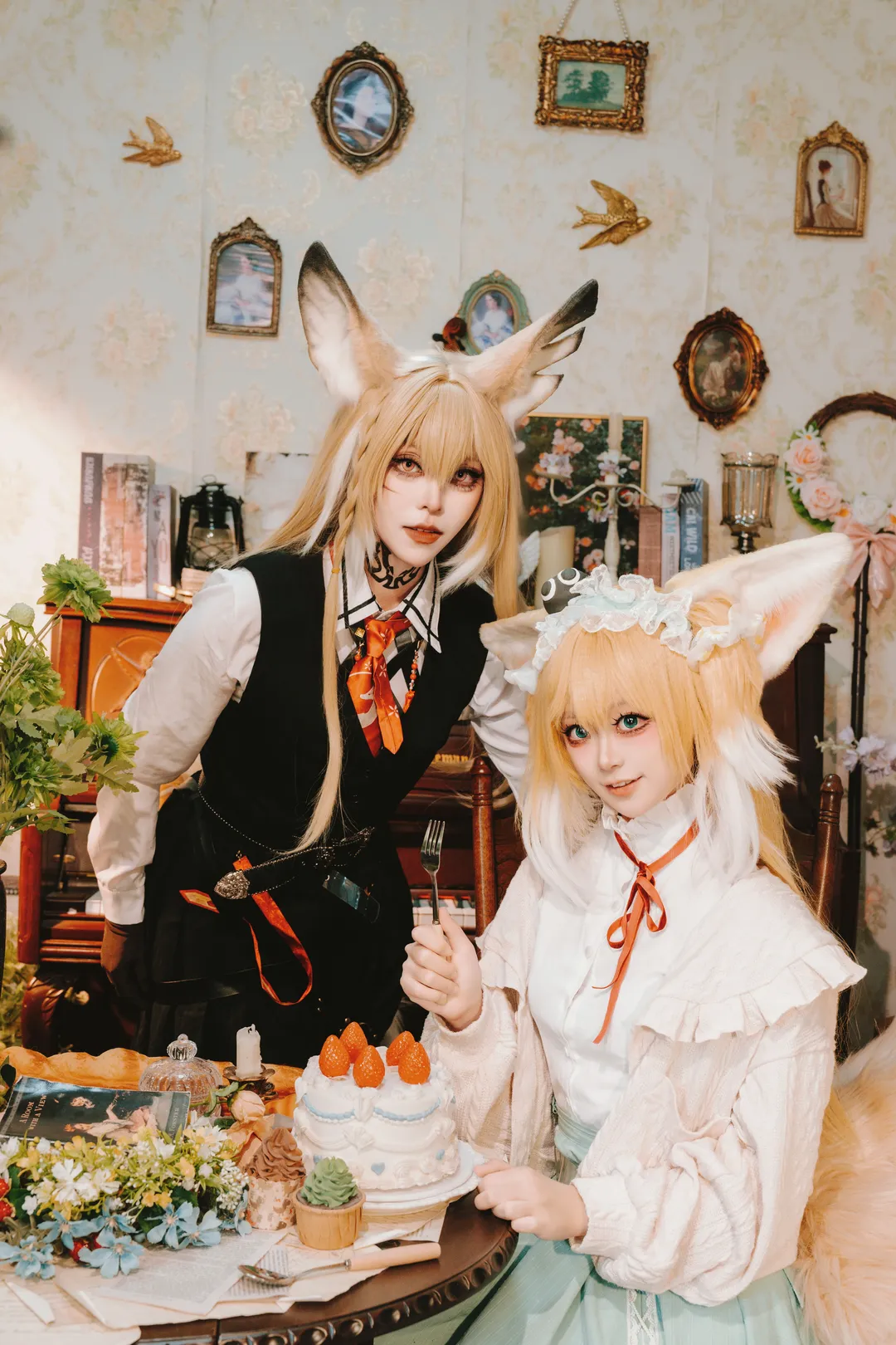 明日方舟, 铃兰cos, 复古风摄影, 兽娘cosplay, 忍冬cos - 第7张