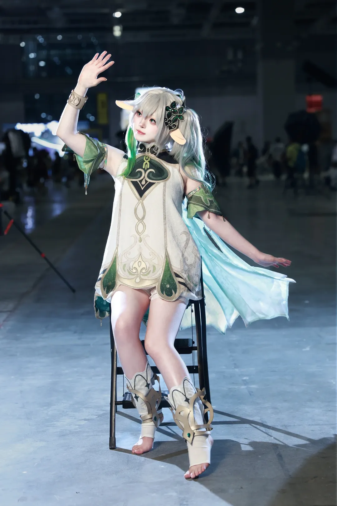 原神, 纳西妲cos, 漫展场照, 精灵耳cos, 原神fes - 第4张