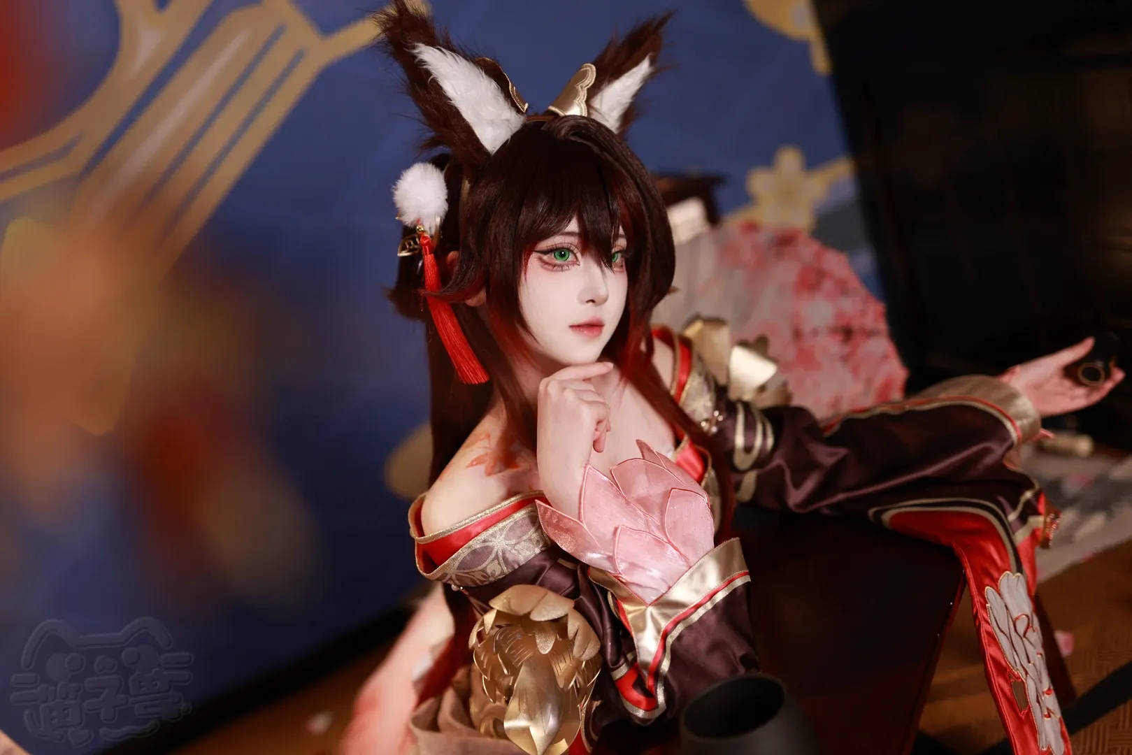 忘归人cos, 崩坏星穹铁道, cosplay摄影, 古风兽耳, 月下夜景 - 第2张