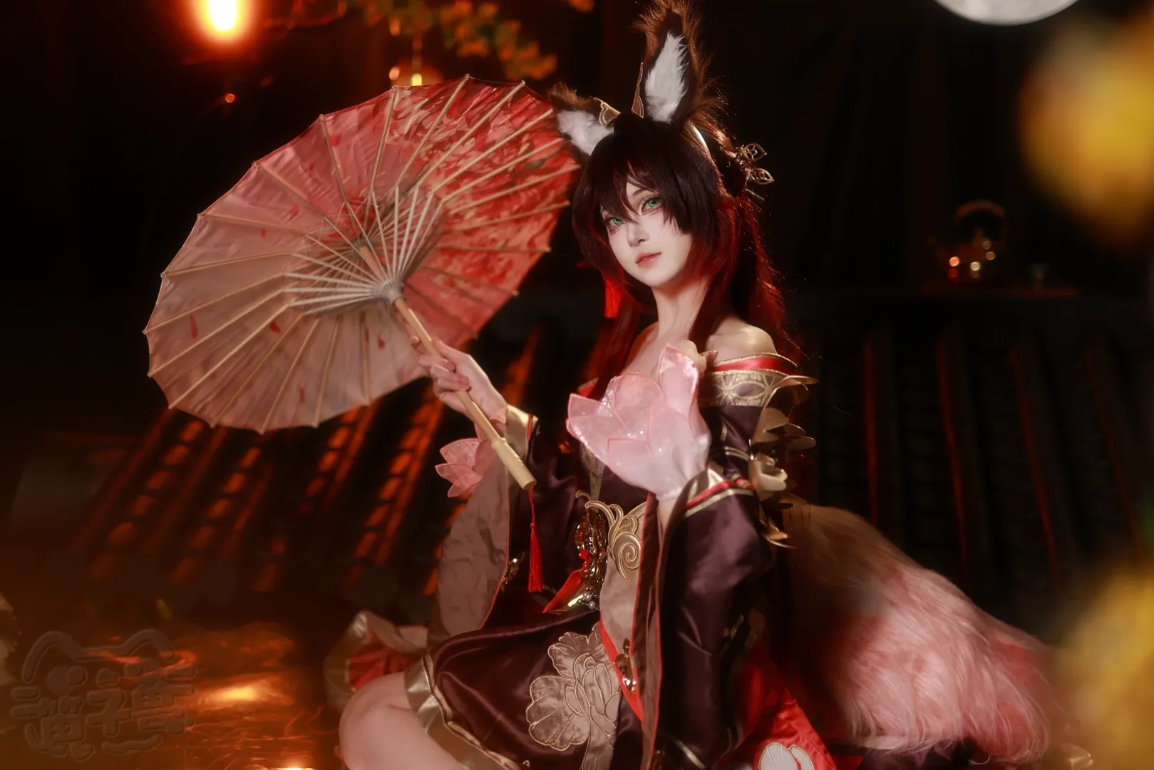 忘归人cos, 崩坏星穹铁道, cosplay摄影, 古风兽耳, 月下夜景 - 第3张