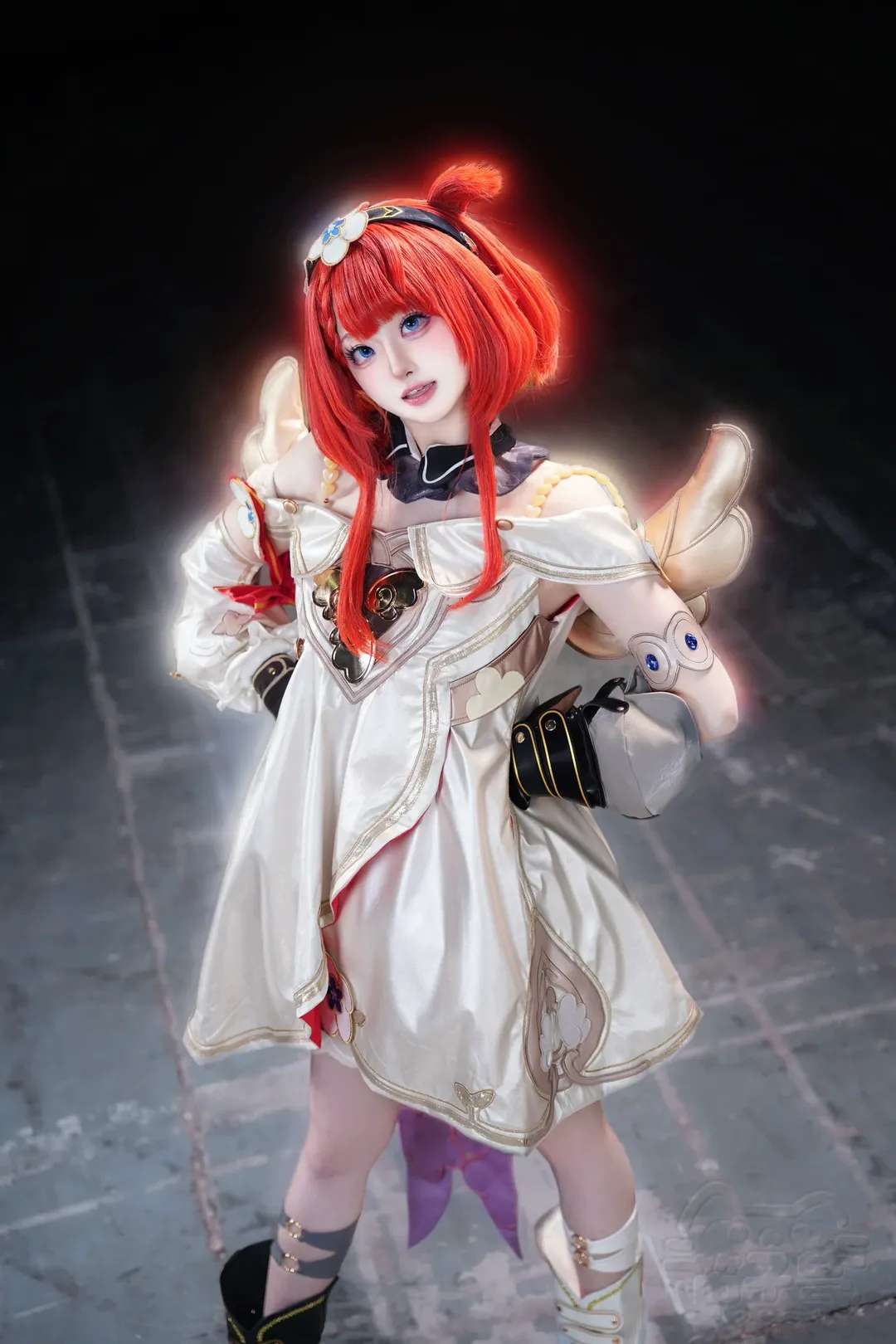 崩坏星穹铁道, 缇宝cos, 缇宝cosplay, 白裙红发二次元, 崩铁cos作品