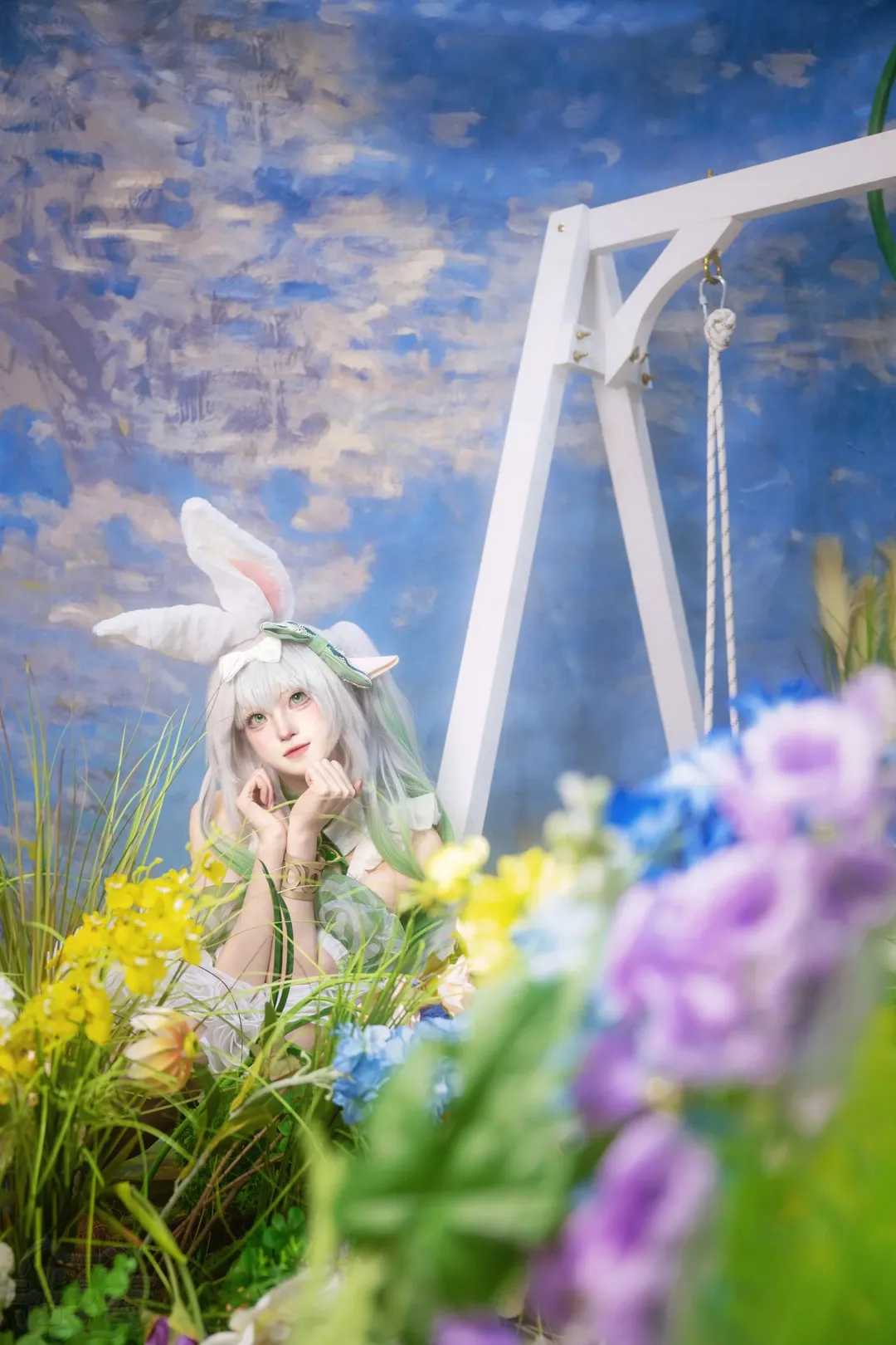 原神, 纳西妲cos, 漫展返图, Cosplay分享, 兔女仆装 - 第2张