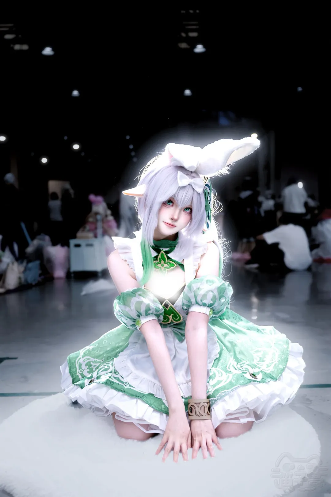 原神, 纳西妲cos, 漫展返图, Cosplay分享, 兔女仆装 - 第3张