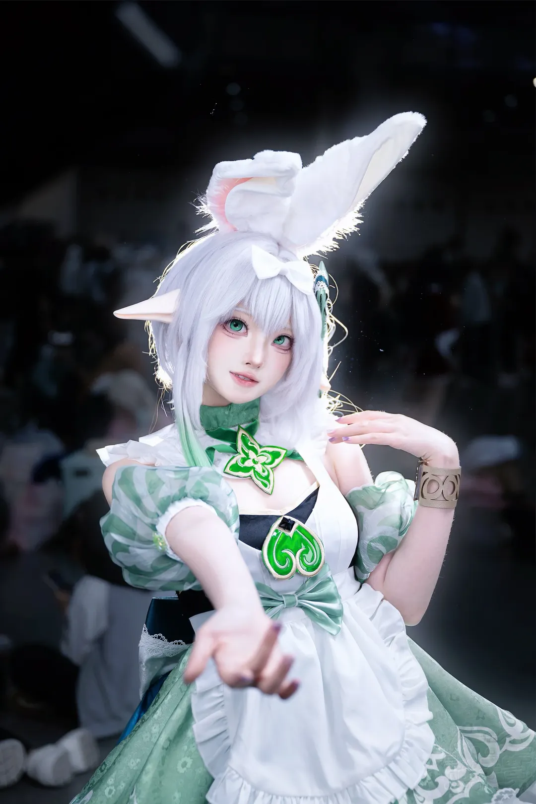 原神, 纳西妲cos, 漫展返图, Cosplay分享, 兔女仆装 - 第5张