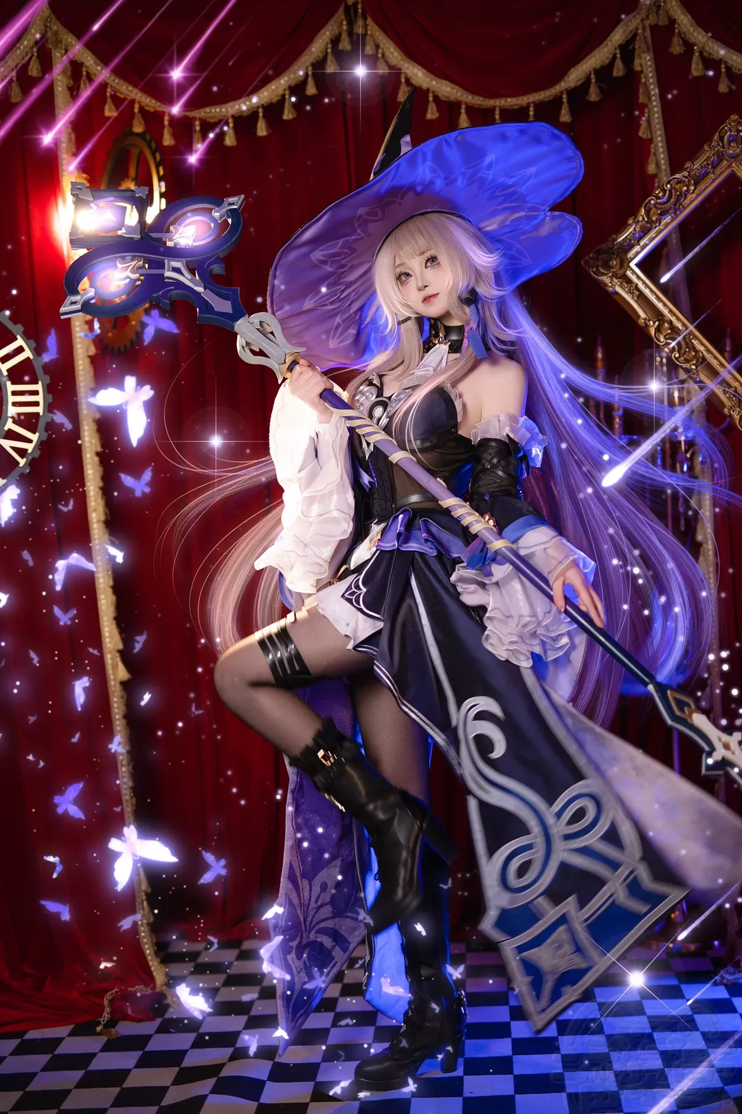 崩壞星穹鐵道, cos正片, 大黑塔cos, 遊戲角色扮演, 魔女cosplay