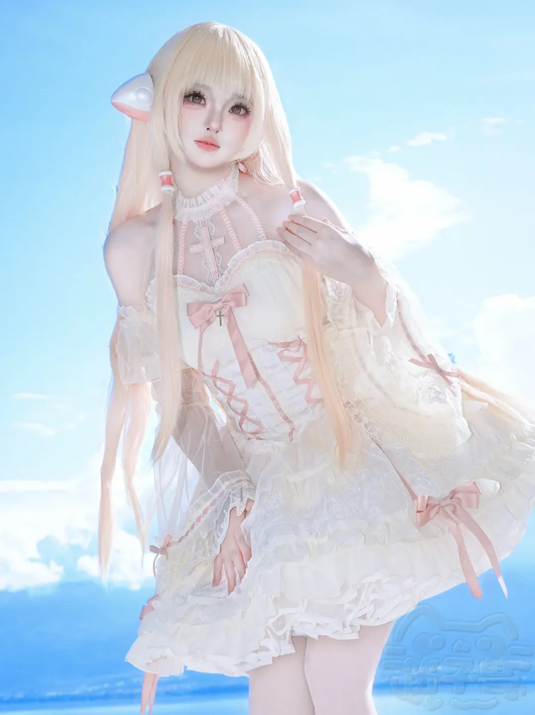 小叽cos, 人形电脑天使心, 大理旅拍, 外景cosplay, 十字姬 - 第1张