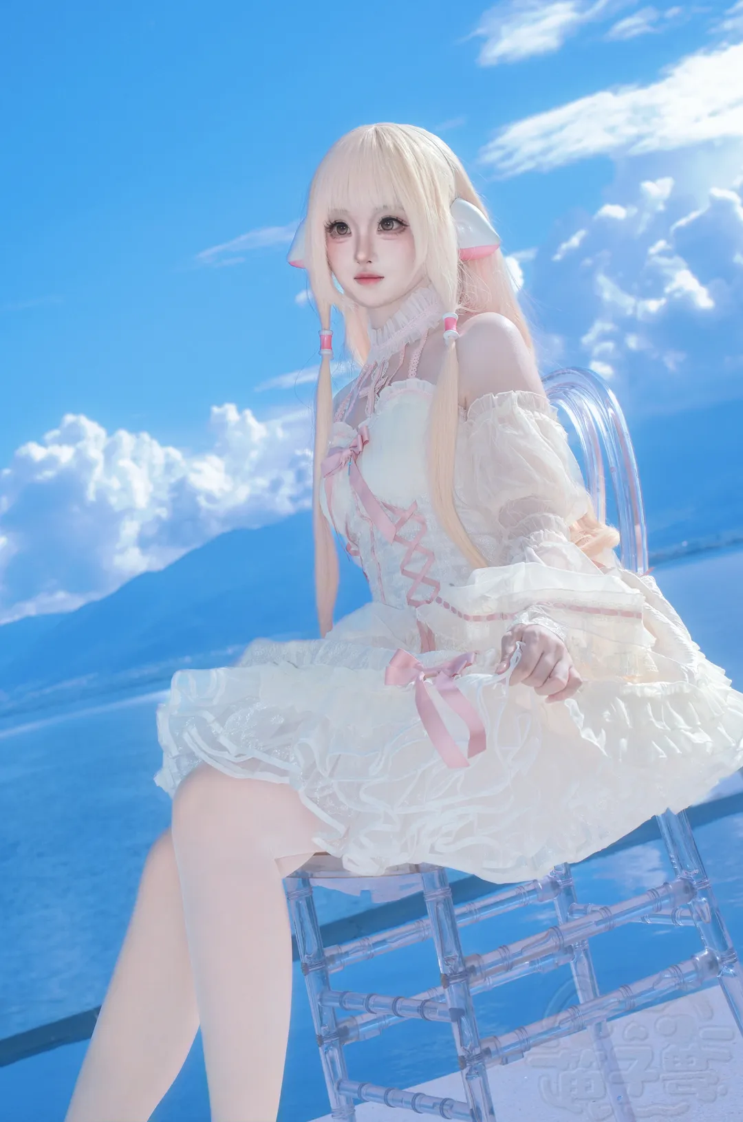 小叽cos, 人形电脑天使心, 大理旅拍, 外景cosplay, 十字姬 - 第3张