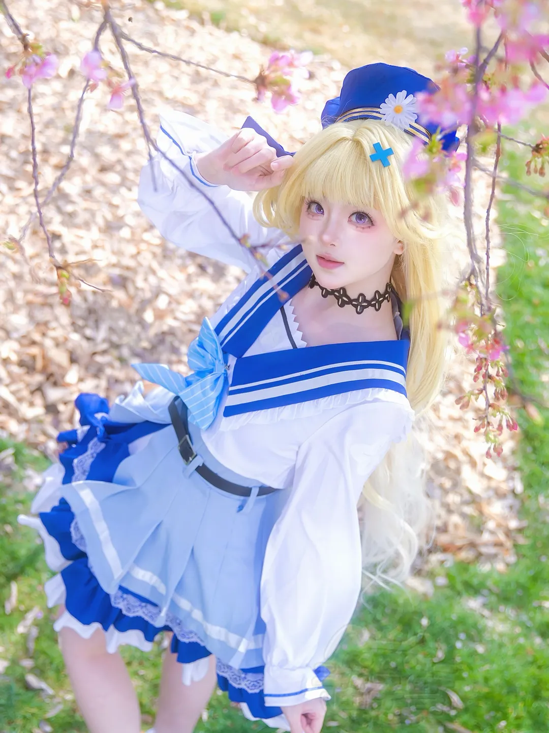 菲比cos, 鸣潮, 二次元摄影, cosplay日常, 樱花写真 - 第1张