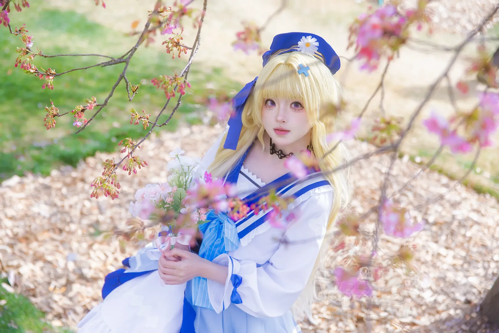 菲比cos, 鳴潮, 二次元攝影, cosplay日常, 櫻花寫真