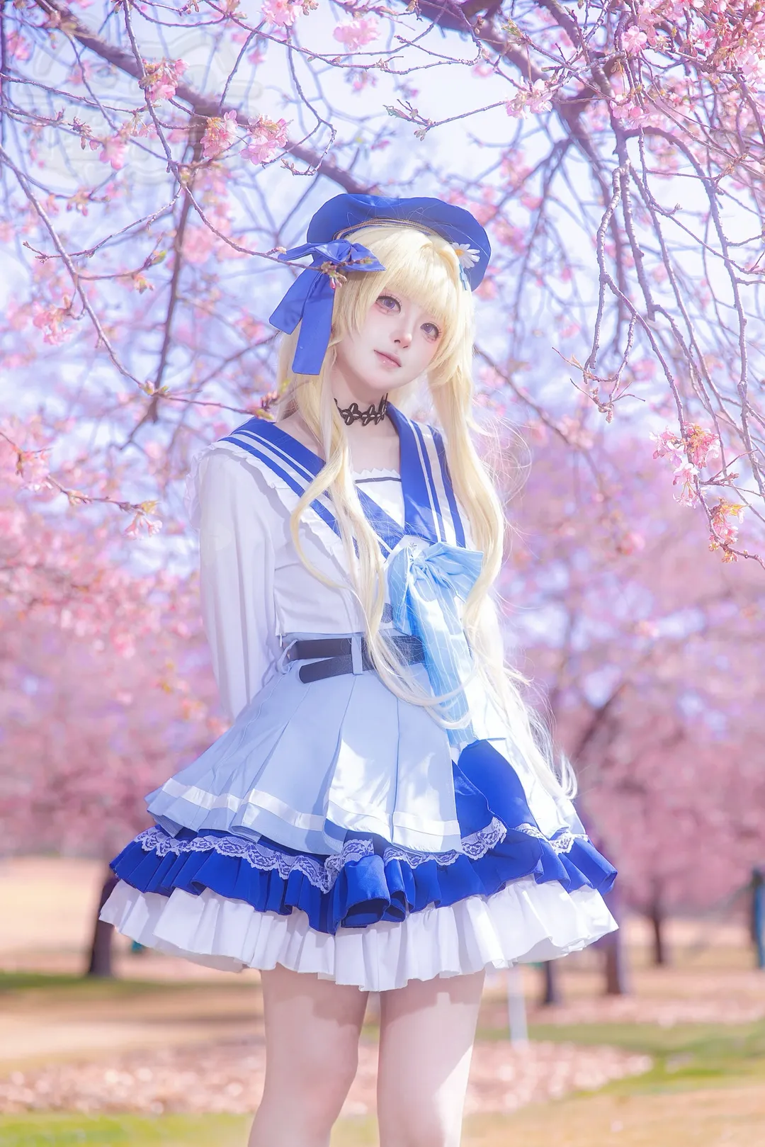 菲比cos, 鸣潮, 二次元摄影, cosplay日常, 樱花写真 - 第6张